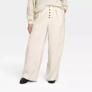 Who What Wear x Target + High-Rise Wide Leg Pants