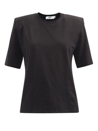 The Frankie Shop + Carrington Padded-Shoulder Organic-Cotton T-Shirt