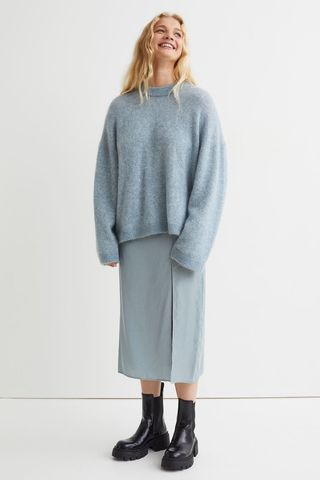 H&M + Turquoise Marl Jumper