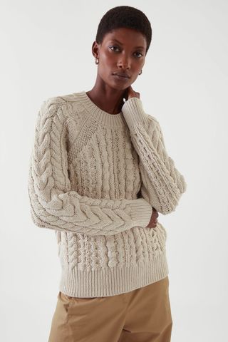 COS + Cable-Knit Jumper