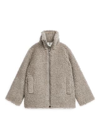 Arket + Wool-Blend Pile Coat