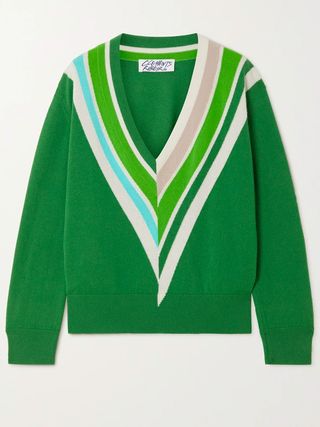Clements Ribeiro + Cricket Striped Cashmere Sweater