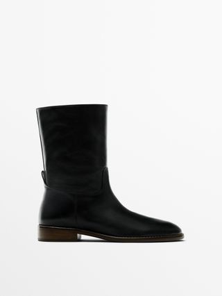 Massimo Dutti + Heeled Lined Ankle Boots