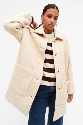 Monki + Wool Blend Coat