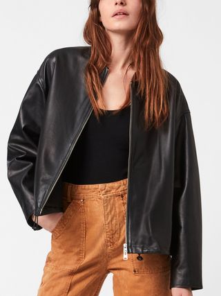 Allsaints + Della Leather Bomber Jacket