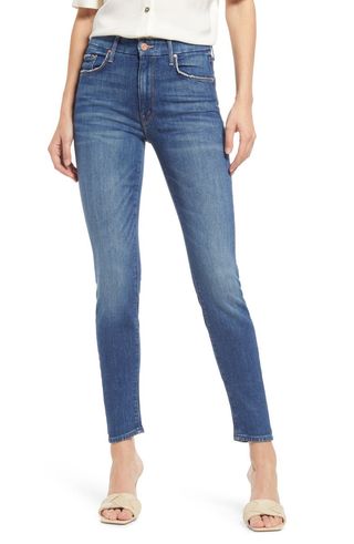 Mother + The Looker Ankle Skinny Jeans