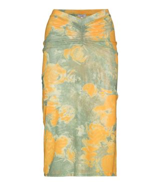 Miaou + Preston Floral-Print Midi Skirt