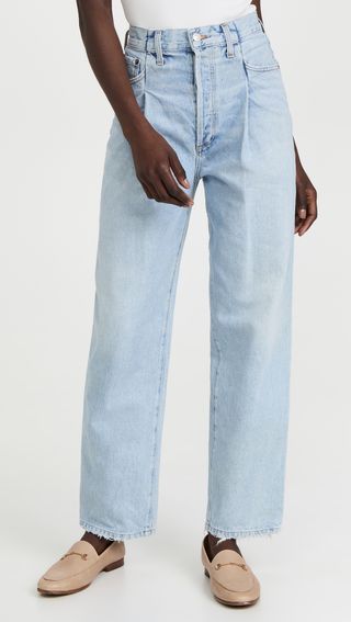 Agolde + High Rise Tapered Jeans