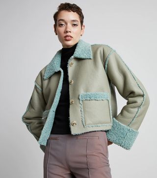 Who What Wear Collection + Billy Faux-Shearling Jacket