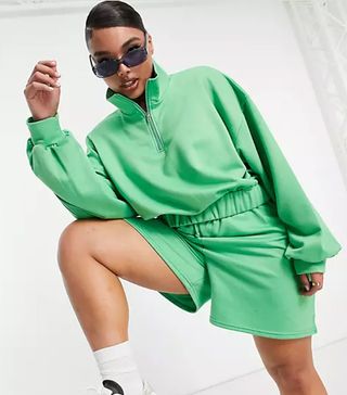 ASOS + 70s Track Top in Green Part of Set
