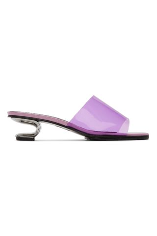 Nicole Saldaña + Purple Sarah Heeled Sandals