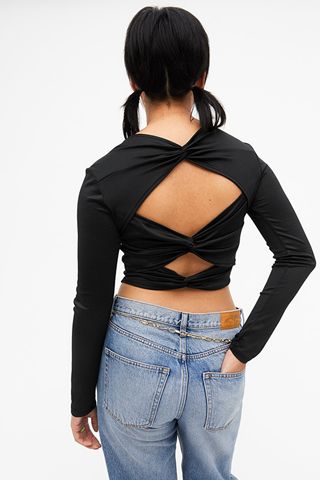 Monki + Crop Top With Knots