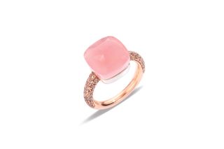 Pomellato + Rose Quartz Nudo Maxi Ring