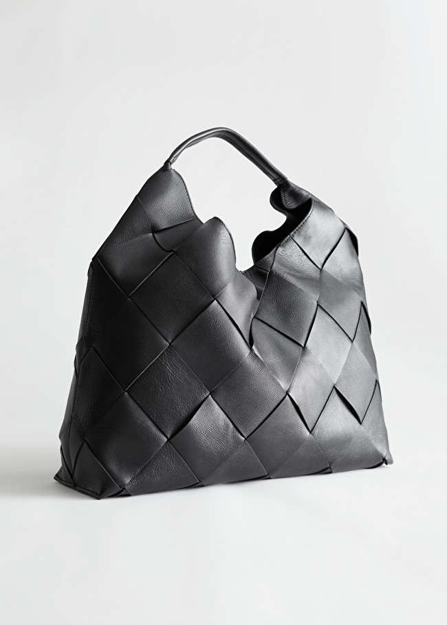 & Other Stories + Braided Leather Tote Bag