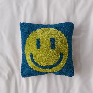 Urban Outfitters + Happy Face Tufted Mini Throw Pillow