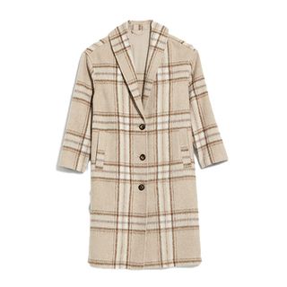 Old Navy + Relaxed Plaid Soft-Brushed Overcoat