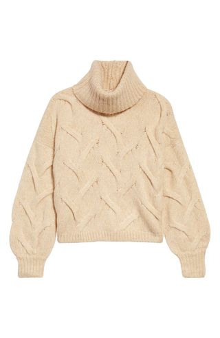 Madewell + Somervell Modern Cable Turtleneck Sweater