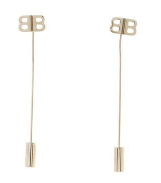 Balenciaga + Pin Bb Earrings Metal