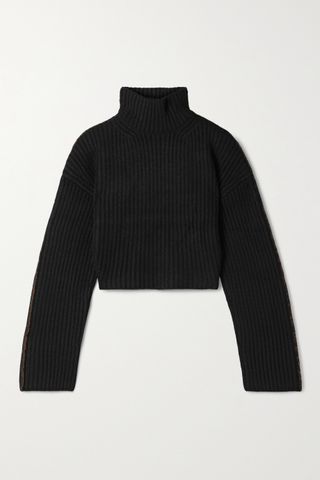 ACNE Studios + Cropped Ribbed Sweater