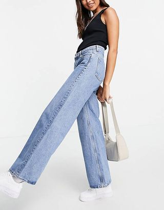 Weekday + Ray Organic Cotton Low-Rise Wide-Leg Jeans