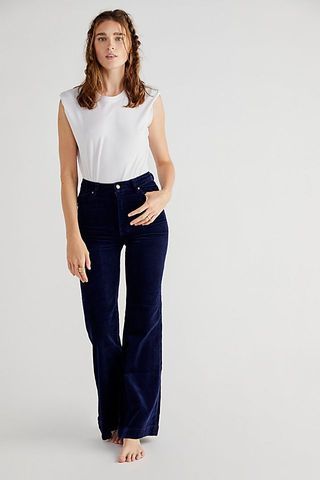 Free People + Rolla's East Coast Cord Flare Jeans
