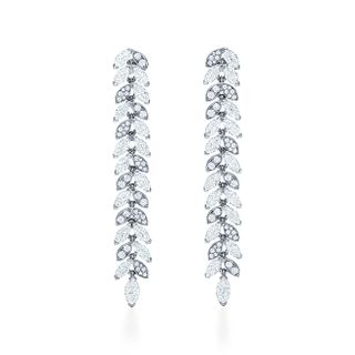 Tiffany & Co. + Victoria Diamond Vine Drop Earrings in Platinum