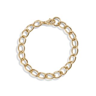 Aurate + Gold Round Link Chunky Chain Bracelet