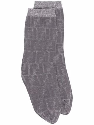 Fendi + FF Motif Ankle Socks