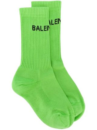 Balenciaga + Logo Knit Socks
