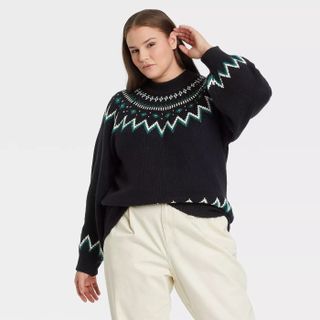 Who What Wear x Target + Crewneck Pullover Sweater