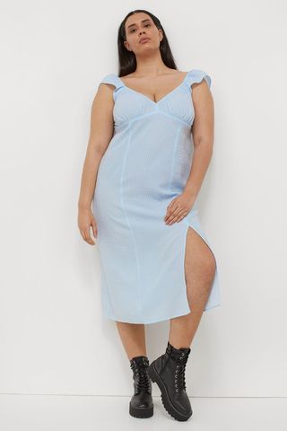 H&M + Slit-Detail Dress