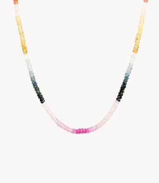Roxannefirst + Graduated Rainbow Sapphire Necklace