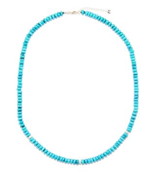 Mateo + Diamond, turquoise & 14kt gold necklace