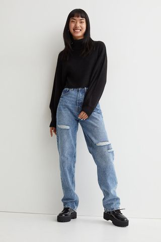 H&M + 90s Straight High Jeans