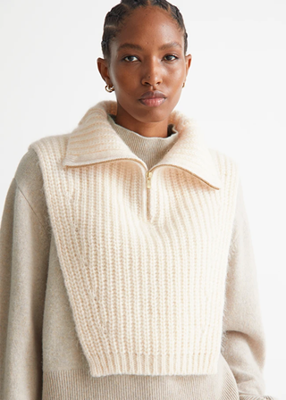 & Other Stories + Polo-Neck Knit Collar