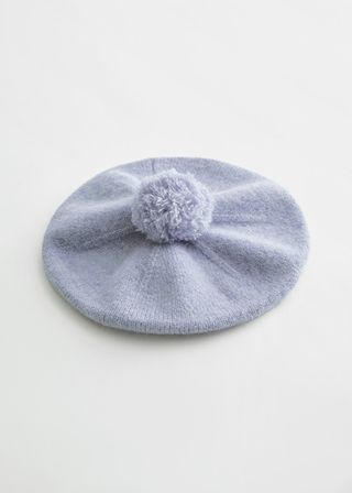 & Other Stories + Fuzzy Wool Blend Beret