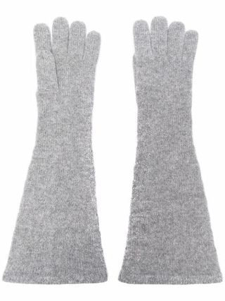 Totême + Long Knit Gloves