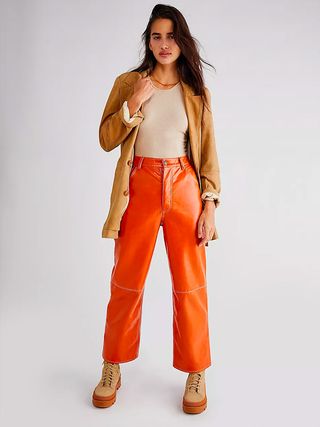 We the Free + It Factor Patent Vegan Leather Pants