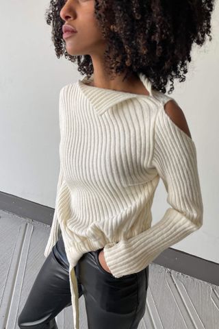 Oak + Fort + Asymmetrical Sweater