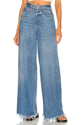 Free People + Old West Slouchy Jean in Canyon Blue