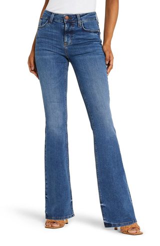 River Island + Amelie Mid Rise Flare Jeans