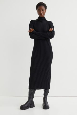 H&M + Turtleneck Wool Dress