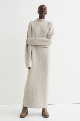 H&M + Knit Dress With Zippers