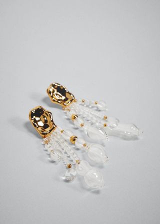 Mango + Pendant Crystals Earrings