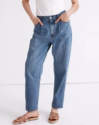 Madewell + Baggy Tapered Jeans in Jewell Wash