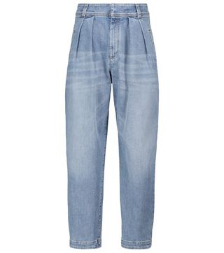 Brunello Cucinelli + High-Rise Tapered Jeans