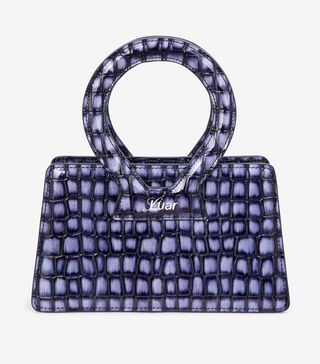 Luar + Blue & White Crocodile Small Bag