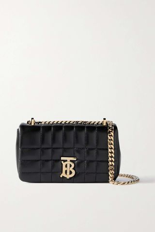 Burberry + Mini Quilted Leather Shoulder Bag