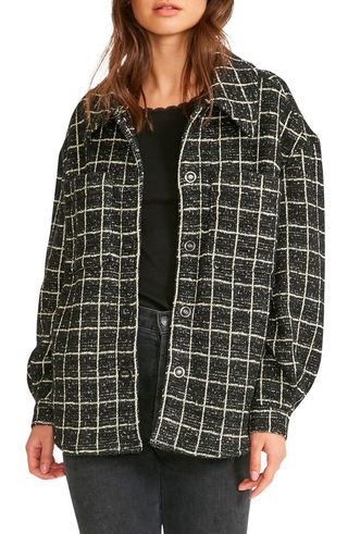 BB Dakota by Steve Madden + Window Seat Tweed Shirt Jacket