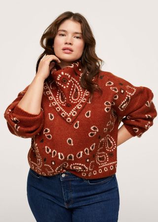 Mango + Bandana Knit Sweater